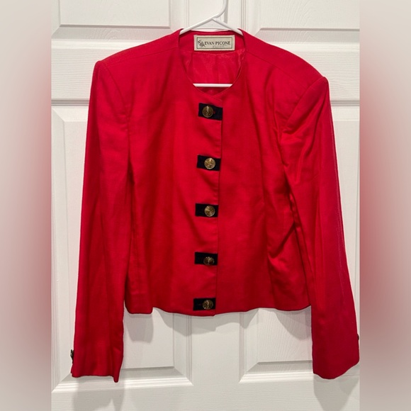 Evan Picone Jackets & Blazers - EVAN PICONE BLAZER, Ladies Jacket, SZ 14 ?Button Up Pink‎  See Details